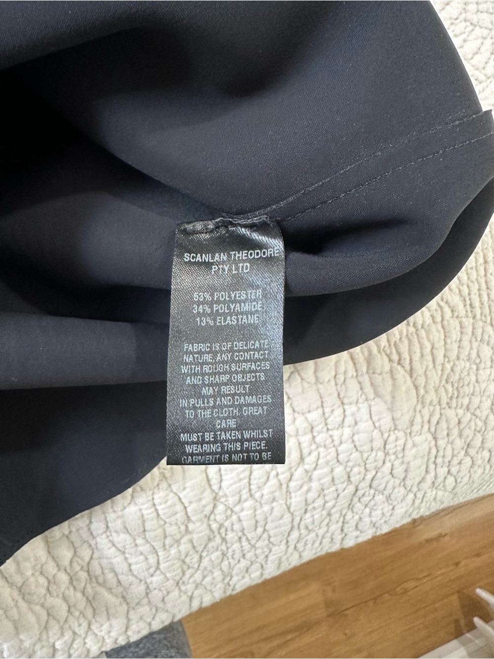 Scanlan Theodore black  V-Neck Midi Dress - Picture 6 of 7